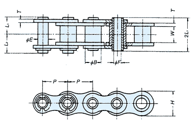 Hollow Pin Chain Λ Lambda