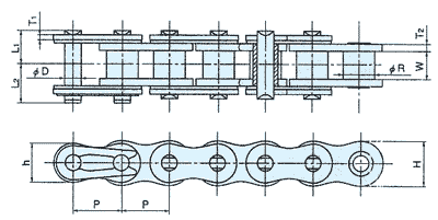 RS Roller Chain X-Λ Lambda